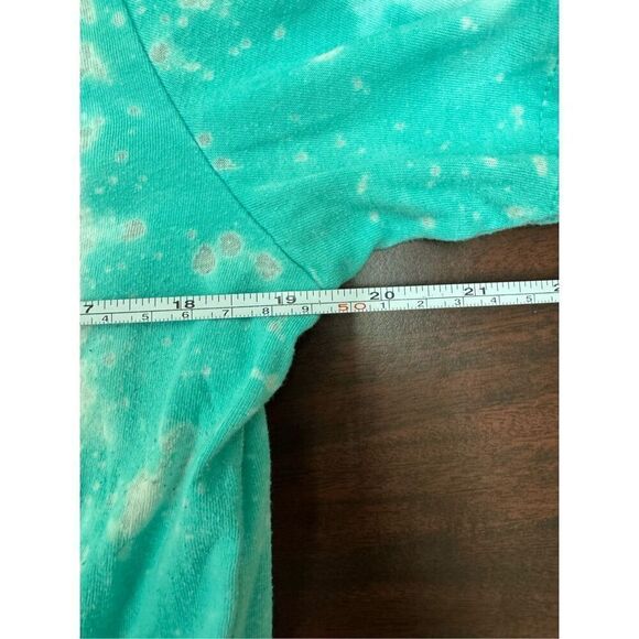 Morgan Wallen Teal Acid Wash Graphic Tee Size Medium - Picture 7 of 7